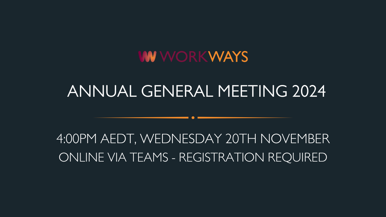 Workways & Envite Environment invite you to our Annual General